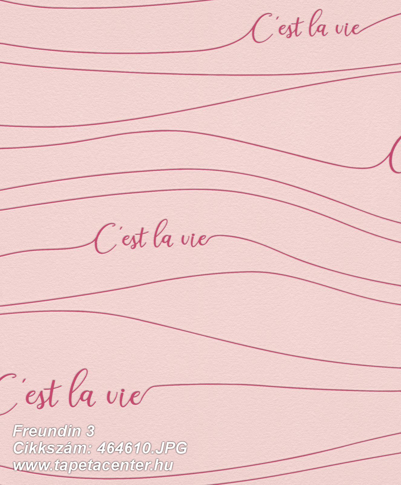 Feliratos-számos,pink-rózsaszín,lemosható,vlies tapéta 